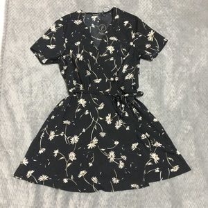 Boohoo Floral Wrap Dress